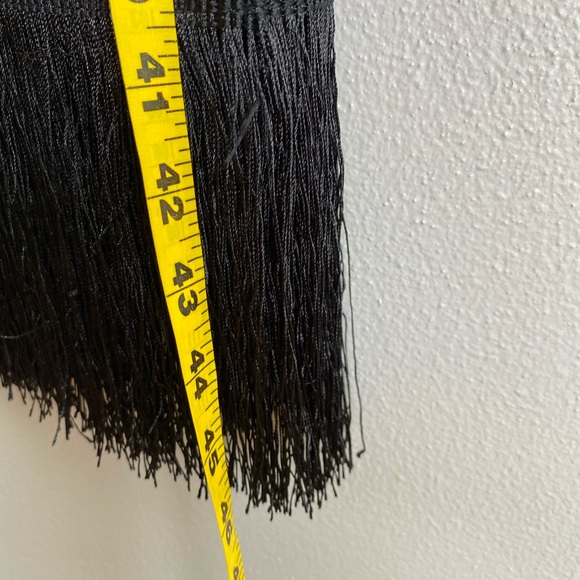 ZARA EMBROIDERED FRINGED MIDI DRESS - STUNNING! - Picture 11 of 12